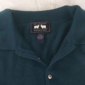 100% Cashmere Sweater, XXL Teal